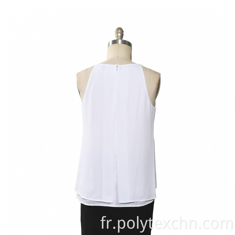 Ladies Tops Chiffon Add Vest